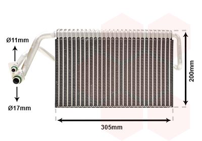 VAN WEZEL Испаритель, кондиционер 3000V486